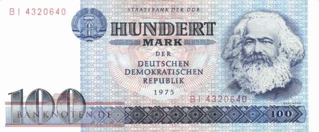 Germany - 100  Mark (#DDR-25a_XF)