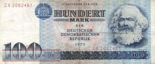 Germany - 100  Mark - Replacement (#DDR-25b_F)