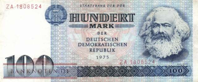 Deutschland - 100  Mark - Ersatzbanknote (#DDR-25b_VF)