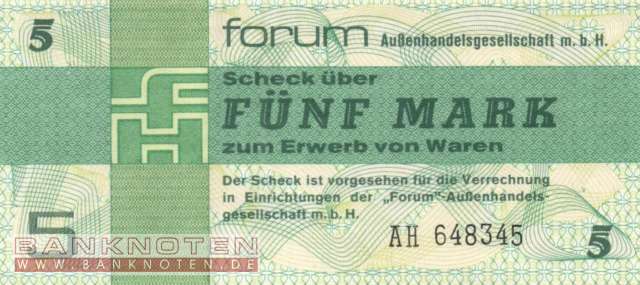 DDR-Forumscheck - 5  Mark (#DDR-31a_UNC)