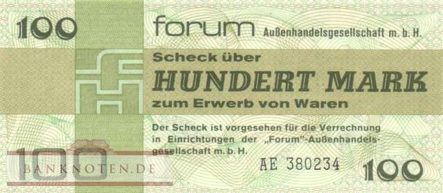 DDR-Forumscheck - 100  Mark (#DDR-35a_UNC)