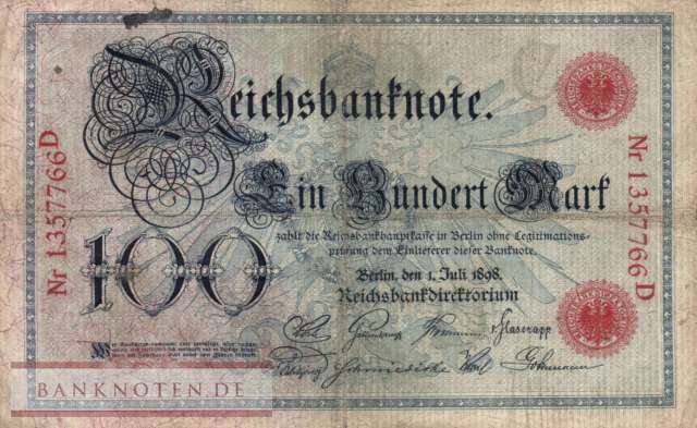 Deutschland - 100  Mark (#DEU-013_F)