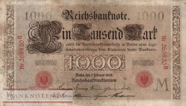 Deutschland - 1.000  Mark (#DEU-033_F)
