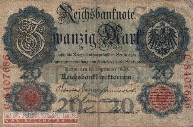 Germany - 20  Mark (#DEU-034_F)
