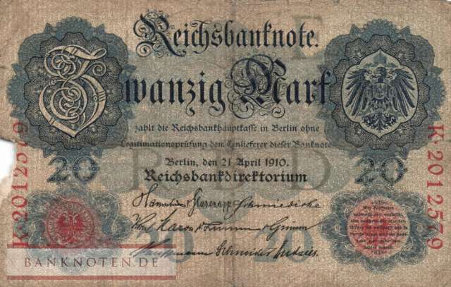 Deutschland - 20  Mark (#DEU-037c_G)