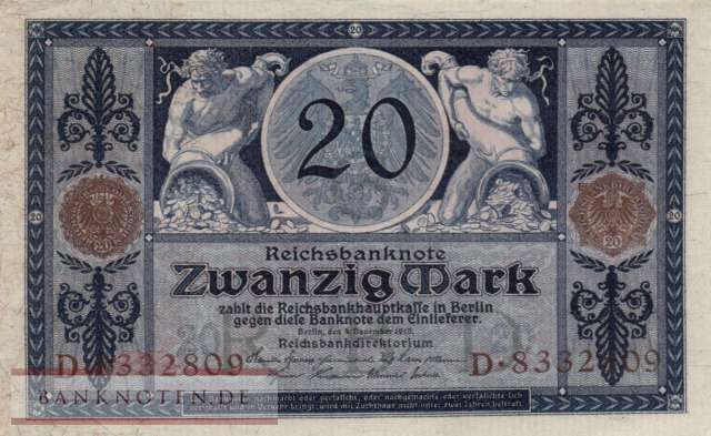 Germany - 20  Mark (#DEU-042_UNC)