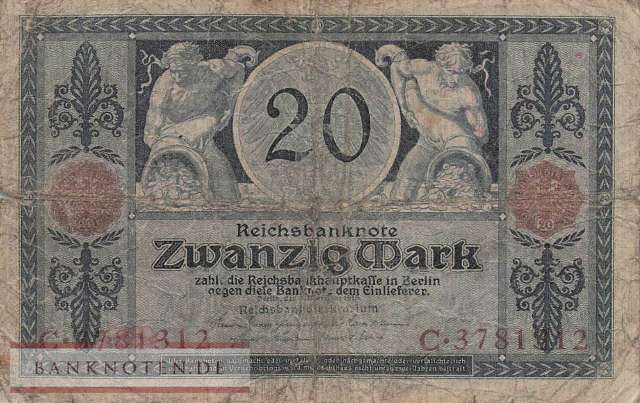 Deutschland - 20  Mark (#DEU-042_VG)
