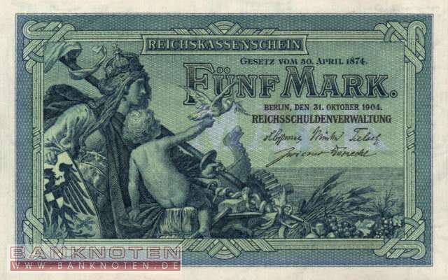 Deutschland - 5  Mark (#DEU-052a_UNC)