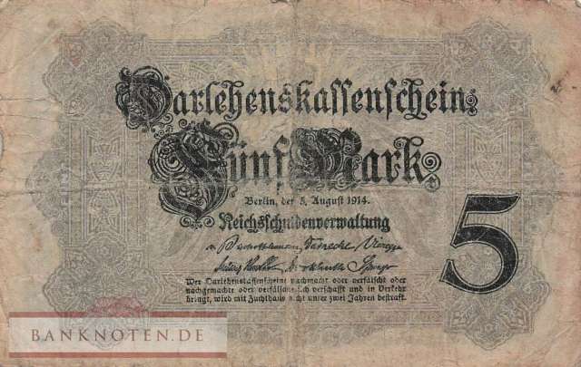 Deutschland - 5  Mark (#DEU-054c_F)