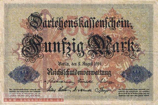 Germany - 50  Mark (#DEU-056b_VF)
