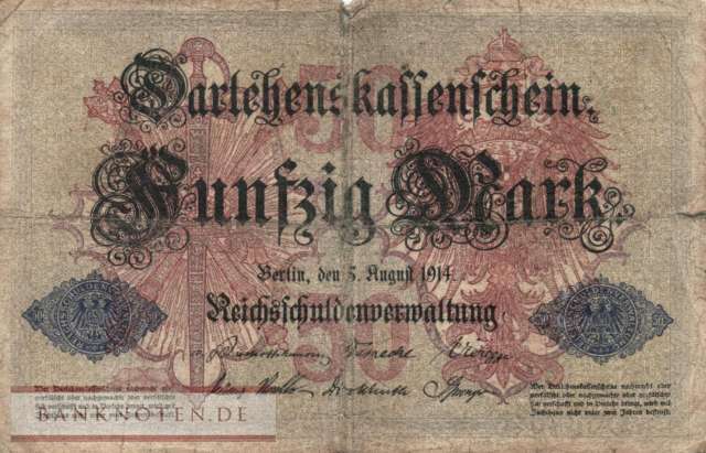 Germany - 50  Mark (#DEU-056b_VG)