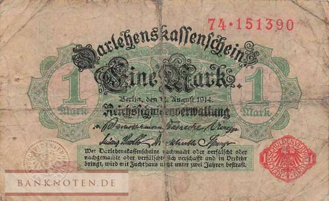 Germany - 1  Mark (#DEU-057a_VG)