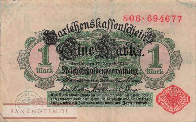 Deutschland - 1  Mark (#DEU-057b_VF)
