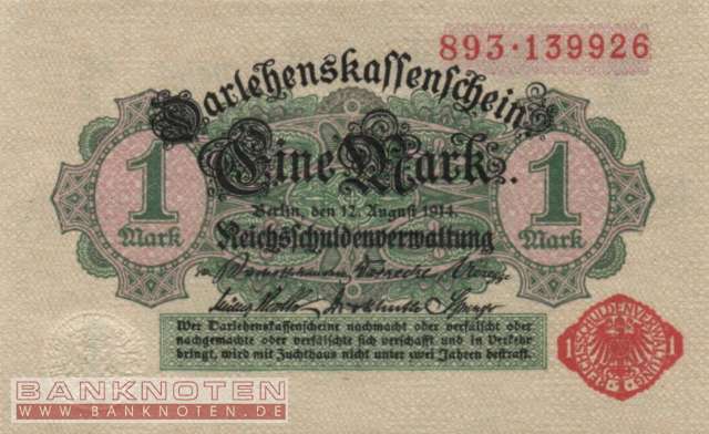 Deutschland - 1  Mark (#DEU-058_UNC)
