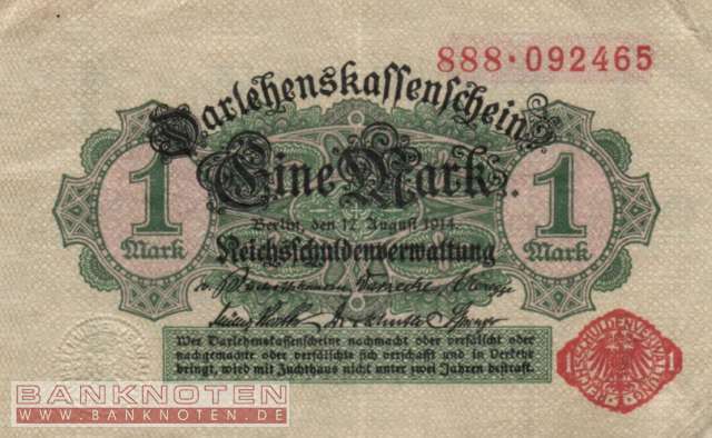 Germany - 1  Mark (#DEU-058_VF)