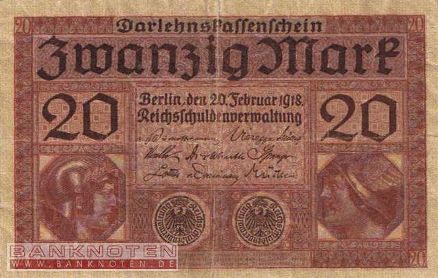Deutschland - 20  Mark (#DEU-062_VF)