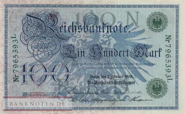 Deutschland - 100  Mark (#DEU-067_AU)