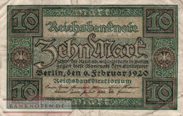 Deutschland - 10  Mark (#DEU-073a_F)