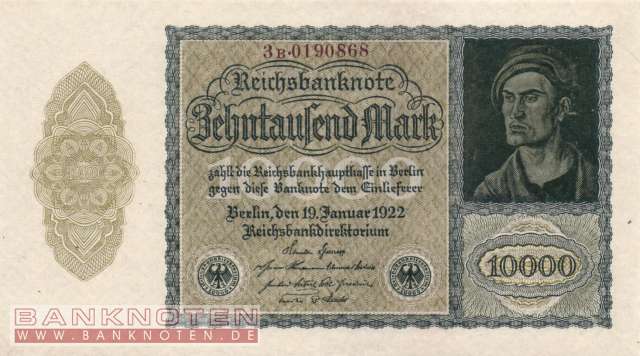 Deutschland - 10.000  Mark (#DEU-078d_AU)