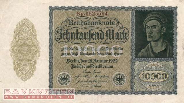 Germany - 10.000  Mark (#DEU-078d_VF)
