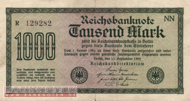 Deutschland - 1.000  Mark (#DEU-084c_F)