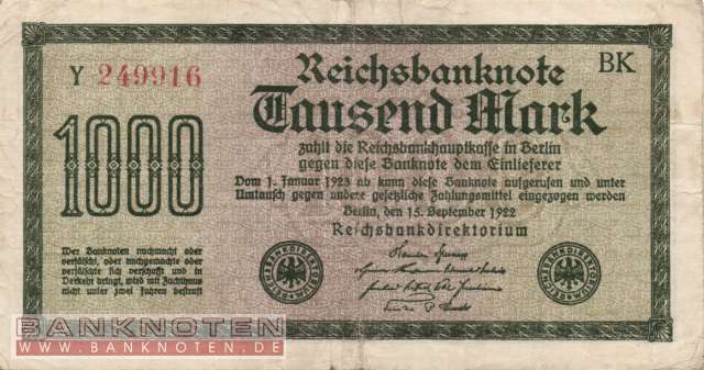 Germany - 1.000  Mark (#DEU-084d_F)