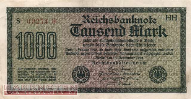 Germany - 1.000  Mark (#DEU-084e_VF)