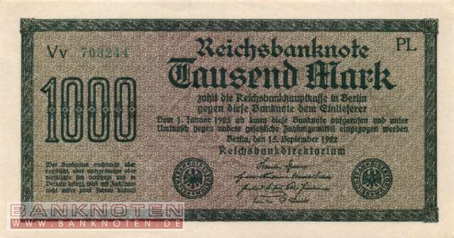 Deutschland - 1.000  Mark (#DEU-084g_AU)