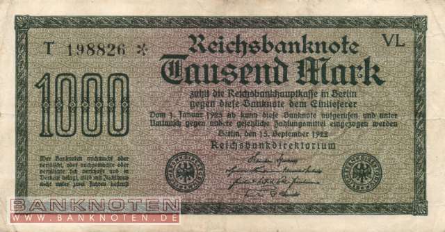 Deutschland - 1.000  Mark (#DEU-084k_VF)