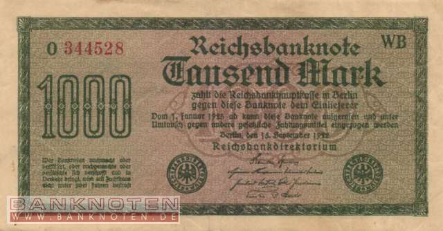 Deutschland - 1.000  Mark (#DEU-085_VF)