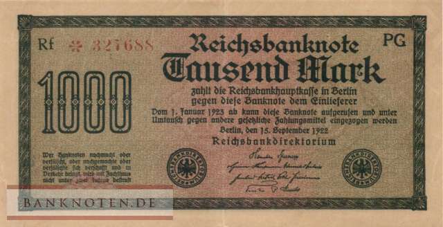 Germany - 1.000  Mark (#DEU-085_XF)