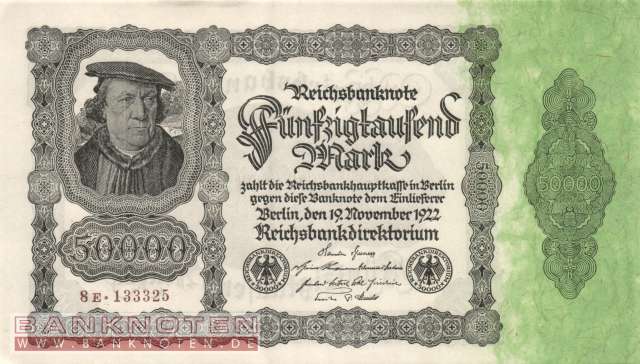 Germany - 50.000  Mark (#DEU-090d_UNC)