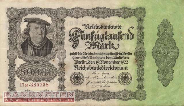 Deutschland - 50.000  Mark (#DEU-090d_VF)