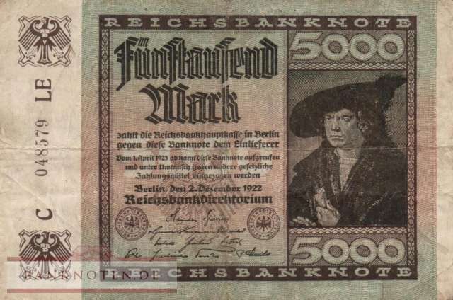 Deutschland - 5.000  Mark (#DEU-091f_F)