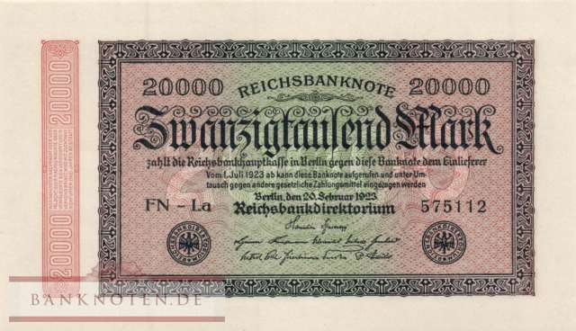 Deutschland - 20.000  Mark (#DEU-095d_UNC)