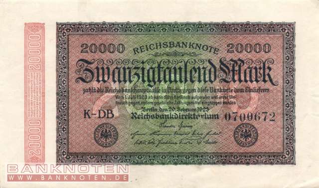 Deutschland - 20.000  Mark (#DEU-095g_XF)