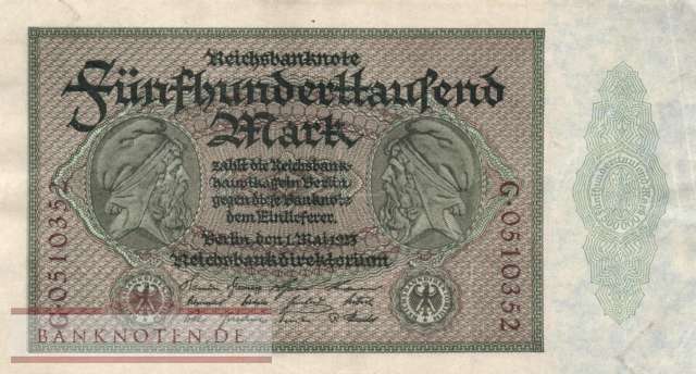 Deutschland - 500.000  Mark (#DEU-099a_VF)