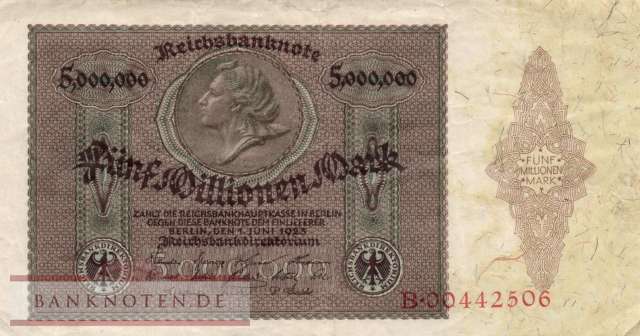 Germany - 5 Million Mark (#DEU-100_VF)