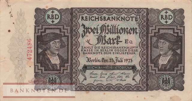 Germany - 2 Million Mark (#DEU-101b_VF)