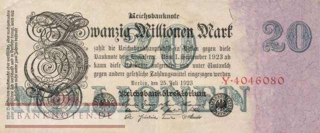 Deutschland - 20 Millionen Mark (#DEU-108a_XF)