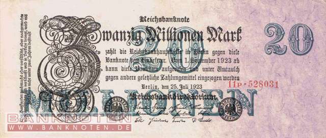 Deutschland - 20 Millionen Mark (#DEU-108b_UNC)