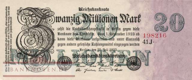 Deutschland - 20 Millionen Mark (#DEU-108c_UNC)