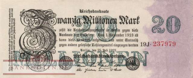 Germany - 20 Million Mark (#DEU-108c_AU)