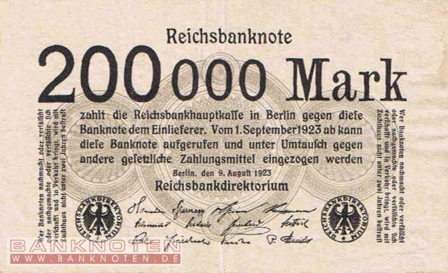 Deutschland - 200.000  Mark (#DEU-111b_VF)