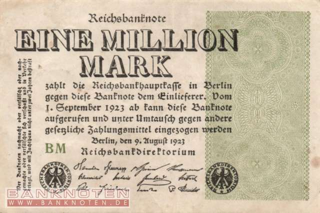 Deutschland - 1 Million Mark (#DEU-114a_VF)