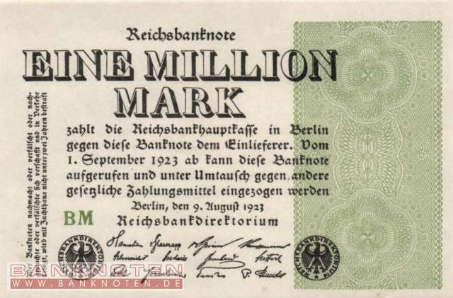 Deutschland - 1 Million Mark (#DEU-114b_UNC)