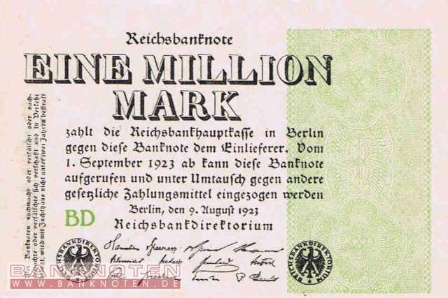 Deutschland - 1 Million Mark (#DEU-114c_XF)