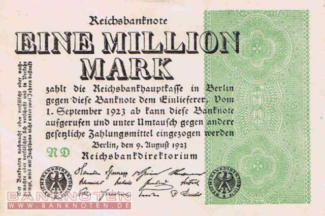 Germany - 1 Million Mark (#DEU-114d_UNC)