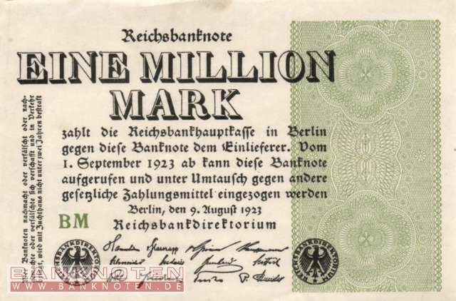 Germany - 1 Million Mark (#DEU-114d_XF)