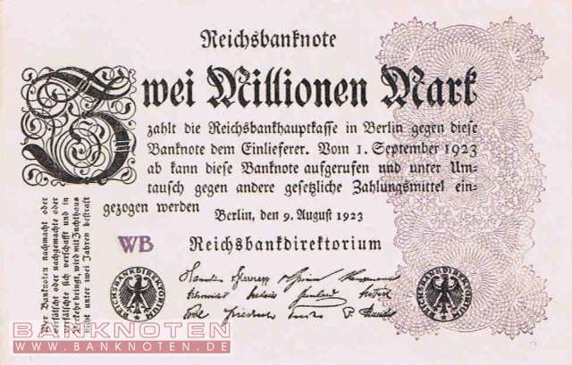Germany - 2 Million Mark (#DEU-116a_UNC)